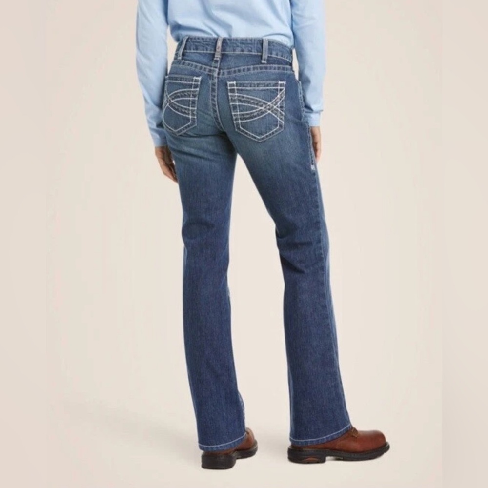 Ariat Women’s Flame Resistant DuraStretch Entwined Mid-Rise Boot Cut Jean 26S